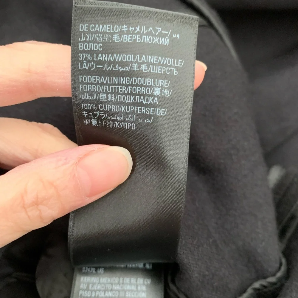 Balenciaga Runway Unisex Oversized Cashmere Wool Brushed Coat NWT - Picture 12 of 12